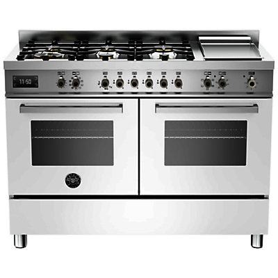 Bertazzoni Professional Series 120cm Dual Fuel Twin Range Cooker White